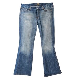 Vintage Low Rise 7 For All Mankind Flare Jeans 31